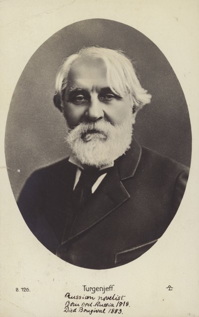 Ivan Turgenev (1818-1883), Russische romanschrijver, schrijver van korte verhalen en toneelschrijver door Russian Photographer